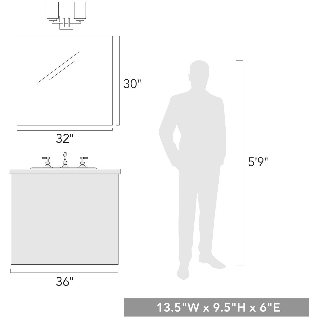 Tribeca Vanity Wall Light