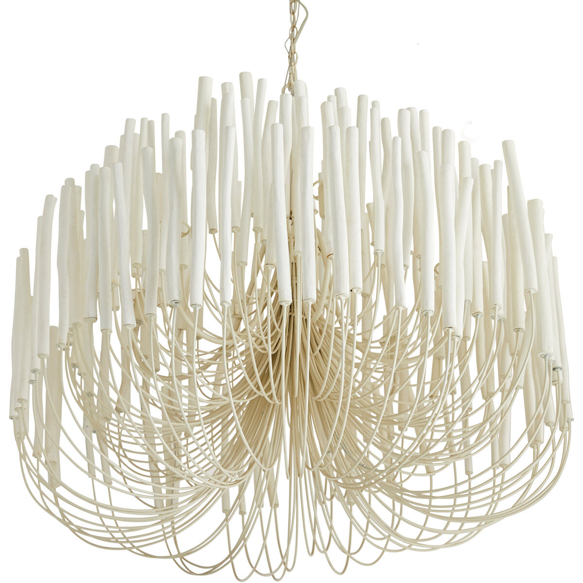 Arteriors 89100 Tilda 6 Light 36 inch White Chandelier Ceiling 