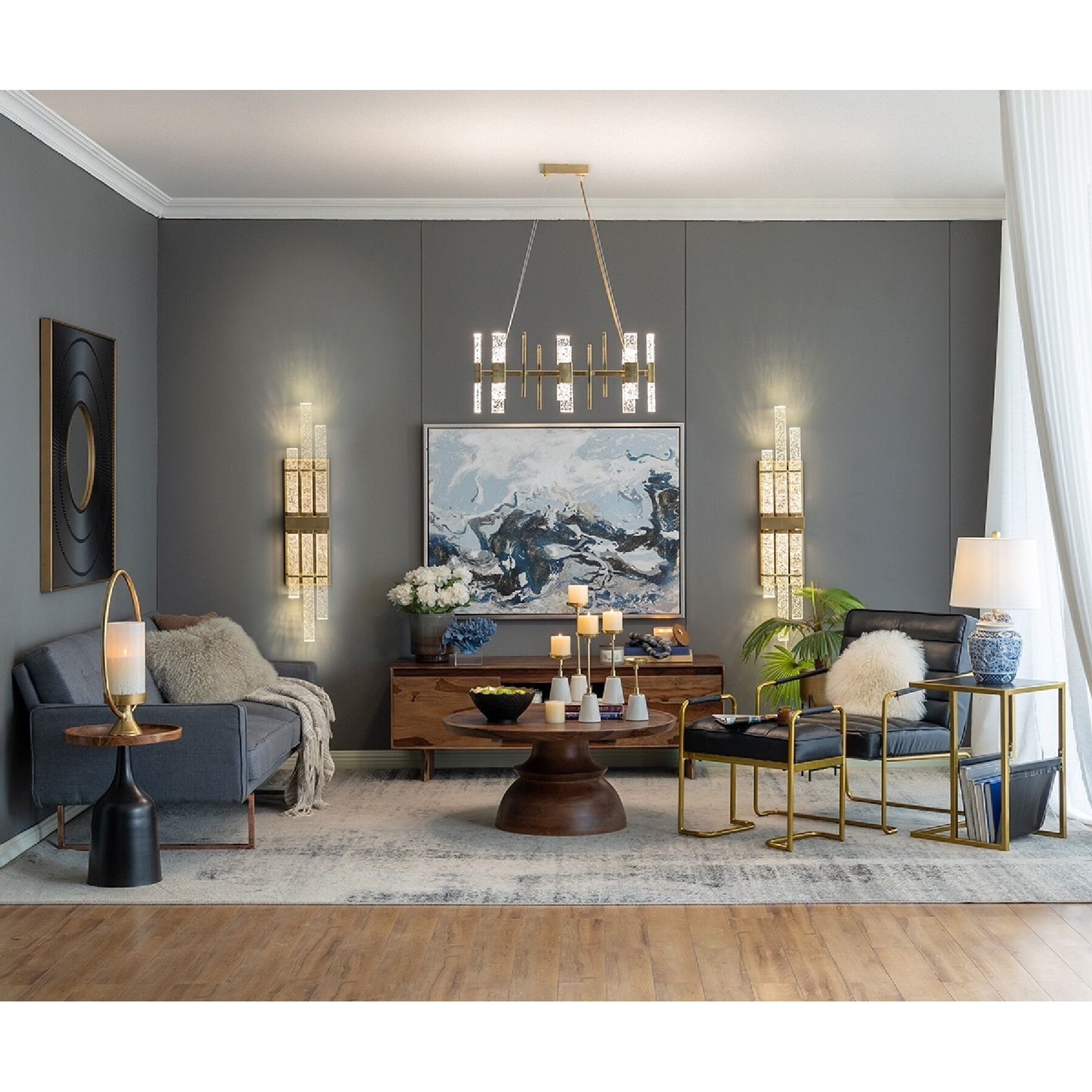 Anita Gray/Brass Marble Chain