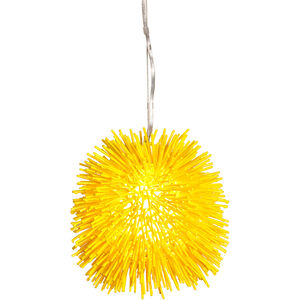 Urchin 1 Light 9 inch Un-Mellow Yellow Mini Pendant Ceiling Light