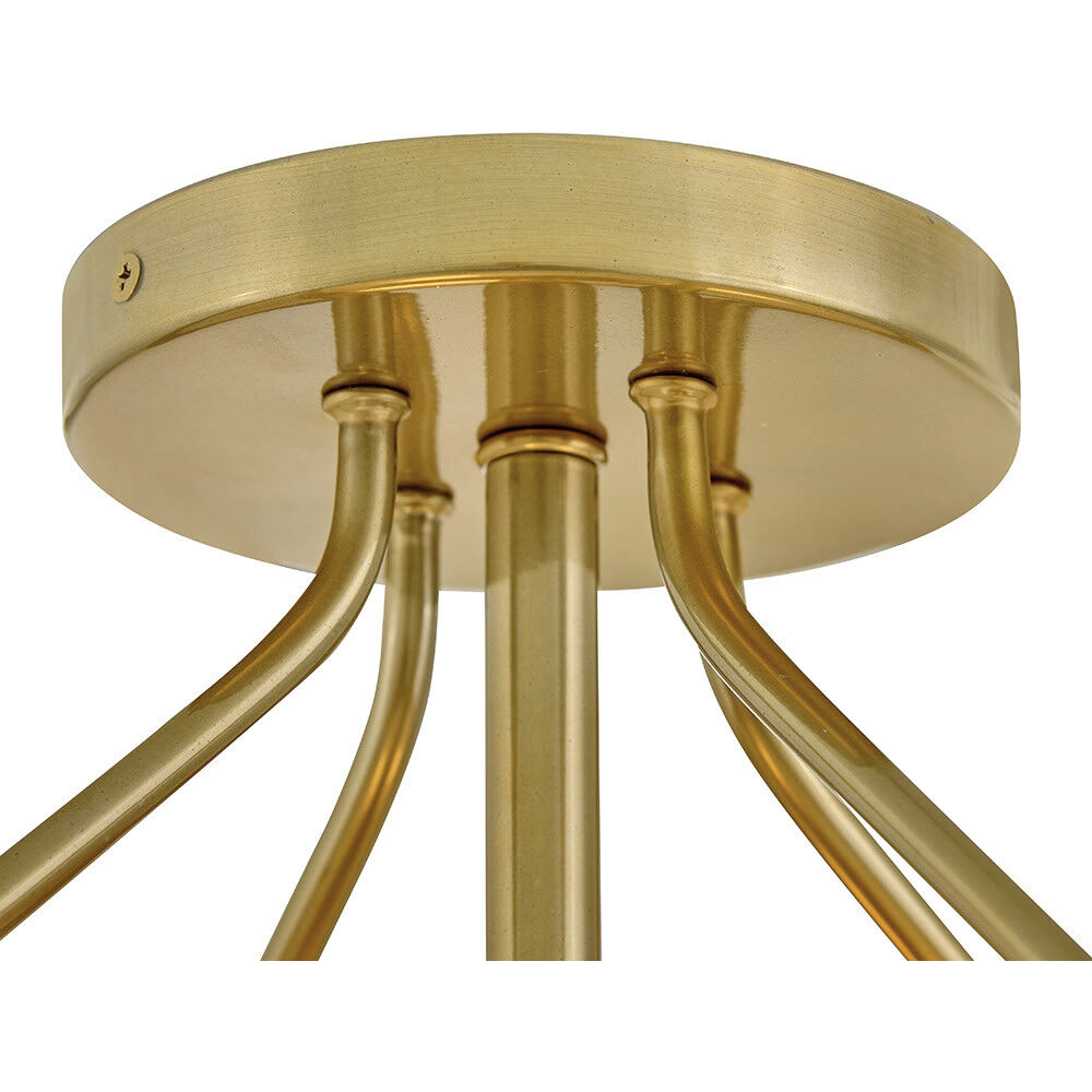 Gus 3 Light 14.5 inch Gold Semi-Flush Mount Ceiling Light, Medium