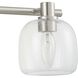 Valentina 4 Light 30 inch Brushed Nickel Vanity Light Wall Light