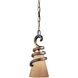Tofino 1 Light 6 inch Tofino Bronze Mini Pendant Ceiling Light