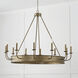 Nole 12 Light 49.5 inch Mystic Luster Chandelier Ceiling Light