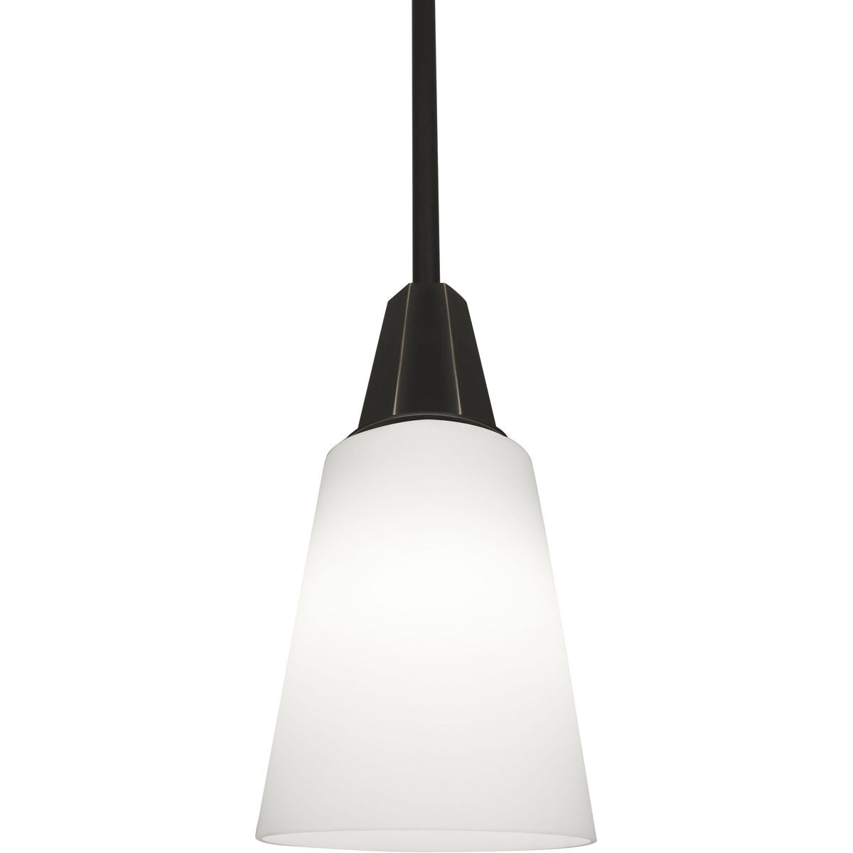 Wheatley 1 Light 6.25 inch Deep Patina Bronze Pendant Ceiling Light in Cased White Glass