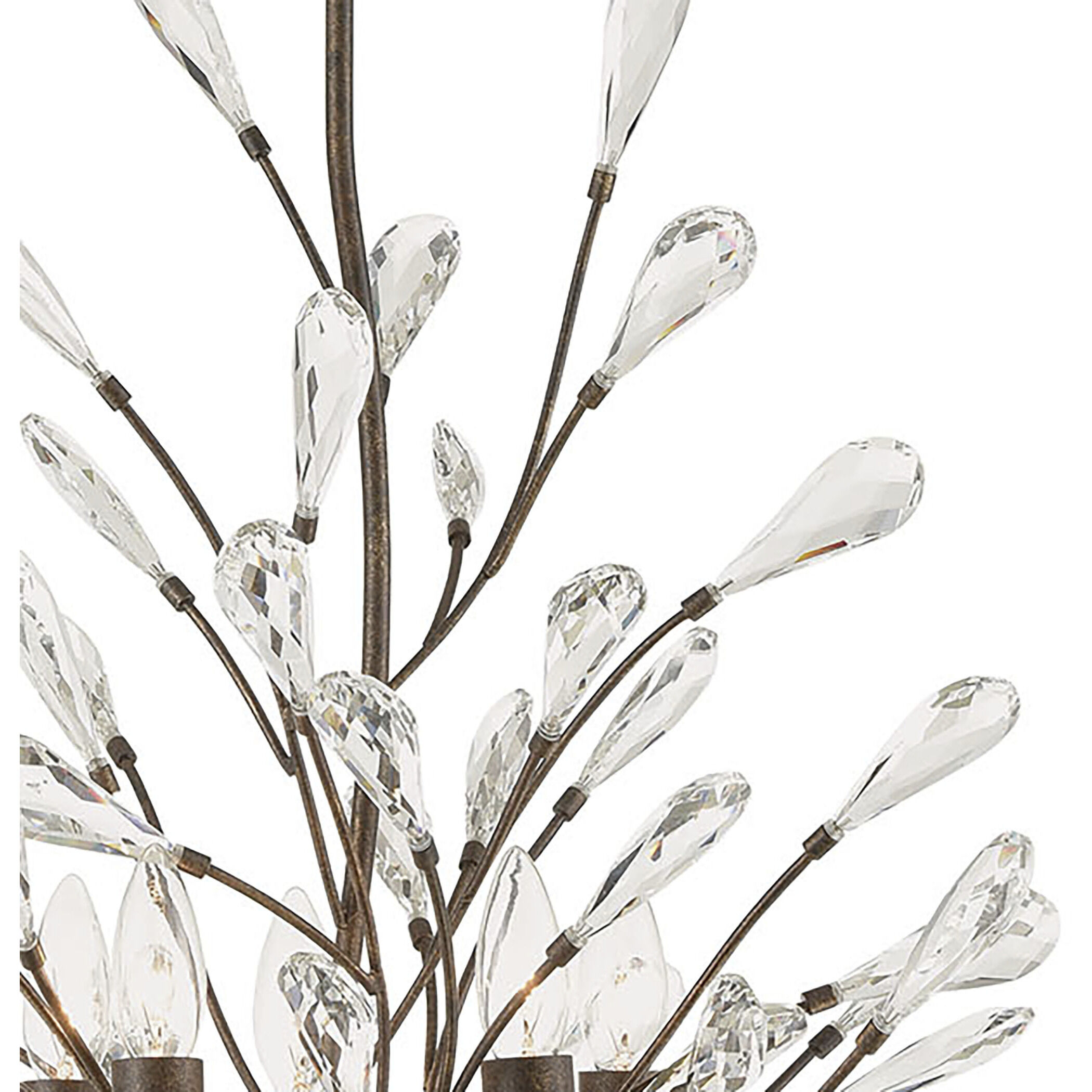 Crislett 5 Light 25 inch Sunglow Bronze Chandelier Ceiling Light