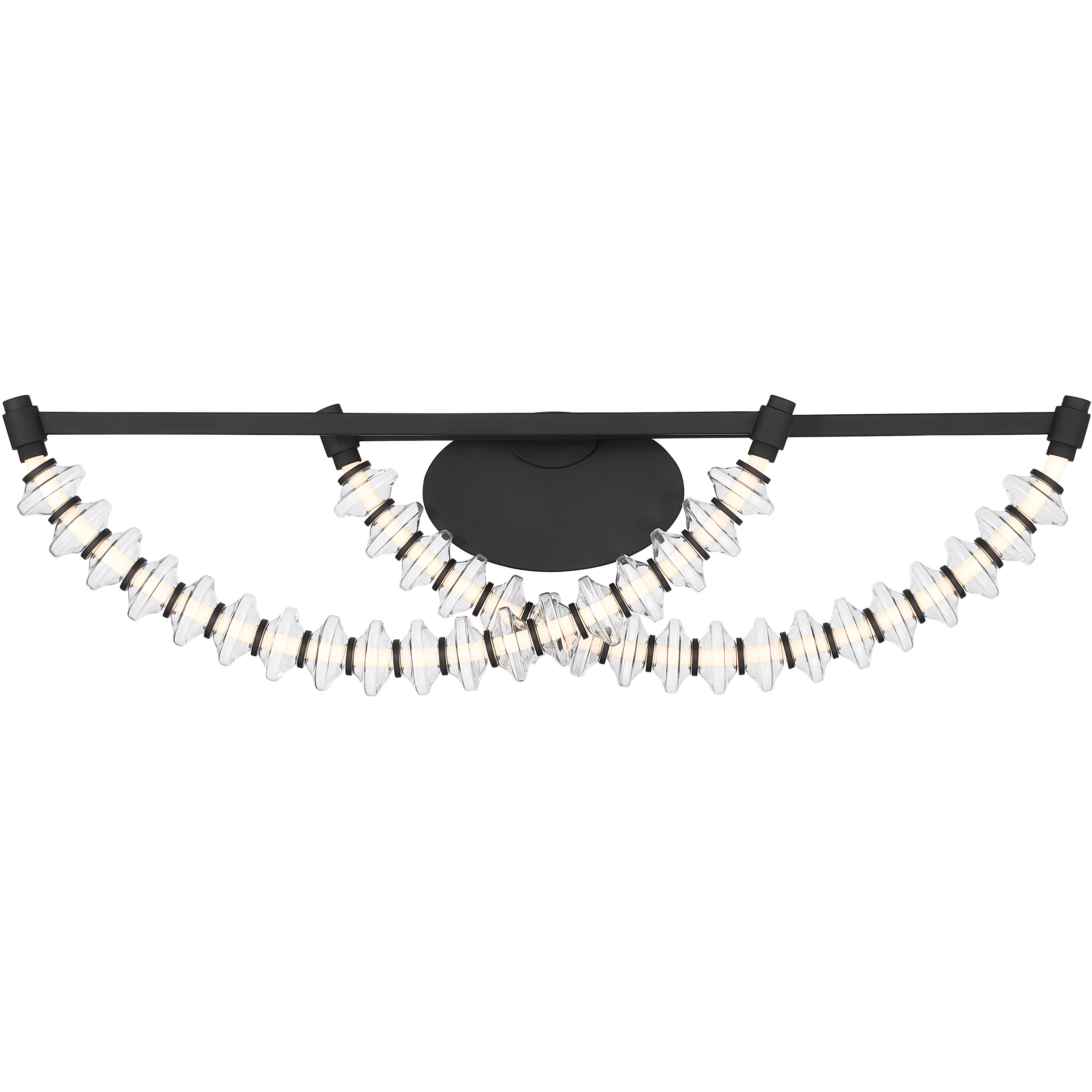 Pearl LED 36 inch Dark Matte Black Vanity Wall Light