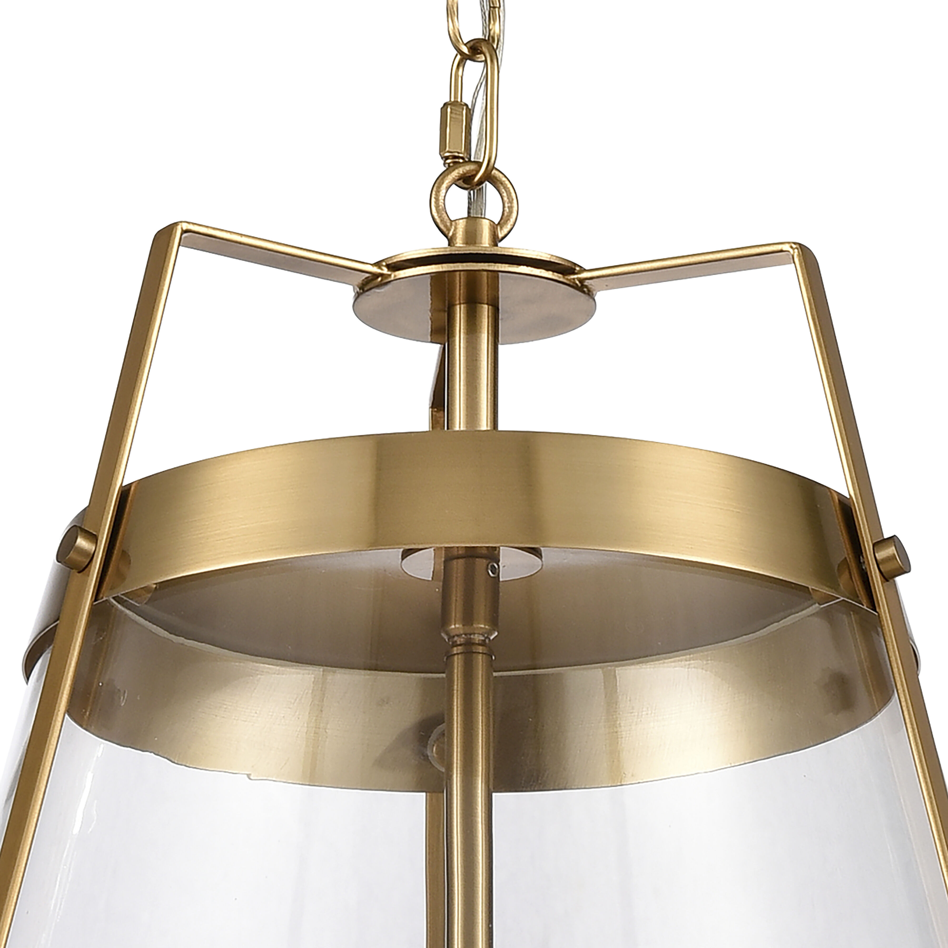 Judy 3 Light 16 inch Satin Brass Pendant Ceiling Light