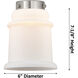 Franklin Restoration Canton LED 6 inch Brushed Satin Nickel Mini Pendant Ceiling Light in Seedy, Franklin Restoration