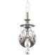 Milano 1 Light 7 inch Antique Silver Wall Sconce Wall Light in Swarovski, Antique Silver Cast