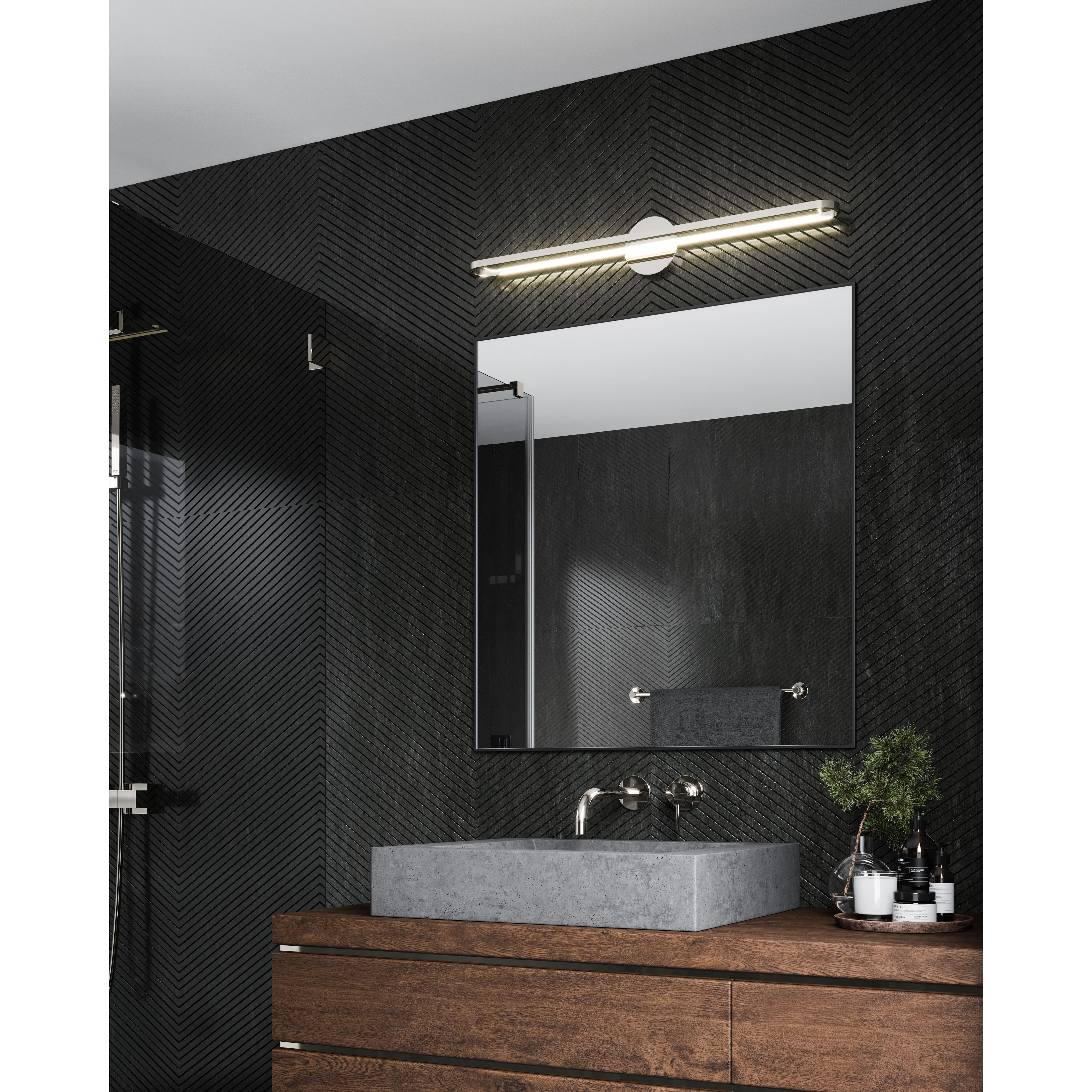 Marlon Vanity Light Wall Light in Chrome