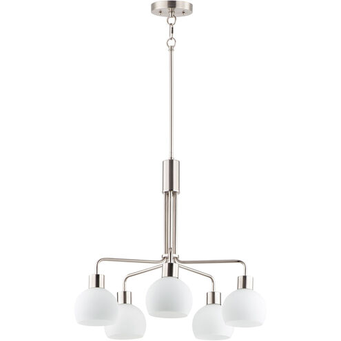Coraline 5 Light 27 inch Satin Nickel Chandelier Ceiling Light