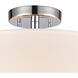 Oak Valley 2 Light 16 inch Chrome Flush Mount Ceiling Light