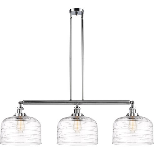 Franklin Restoration Bell 3 Light 42 inch Polished Chrome Island Light Ceiling Light