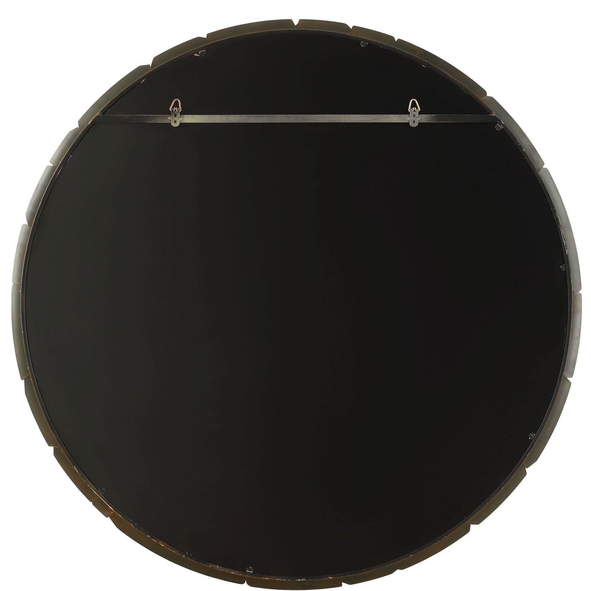 Auger 44.75 X 44.75 inch Aged Rust Bronze Mirror