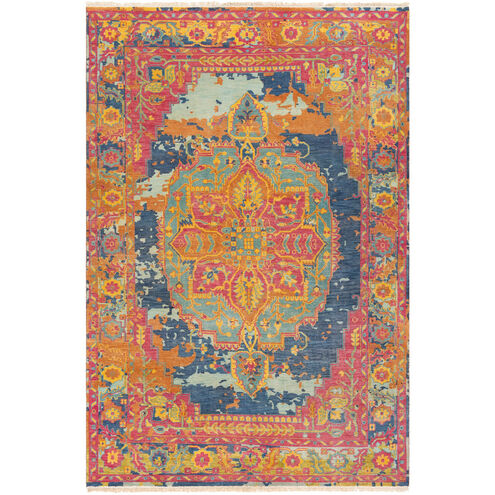 Garnet 108 X 72 inch Bright Pink/Mint/Dark Blue/Bright Yellow/Lime Rugs, Wool