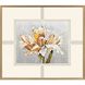A Rose is a Rose / Parchement Petals White and Beige and Green and Metallic Framed Art, The Studio