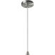 Radiance Collection 1 Light 6 inch Brushed Nickel and Carbon Matte Black and White Pendant Ceiling Light