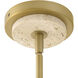 Bruna 3 Light 16 inch Lacquered Brass Pendant Ceiling Light