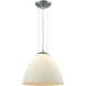 Oneonta 1 Light 12 inch Polished Chrome with White Mini Pendant Ceiling Light