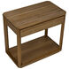 SL11 32 X 28.5 inch Gold Teak Side Table