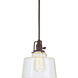 Union Square Buffy 1 Light 7 inch Oil Rubbed Bronze Pendant Ceiling Light