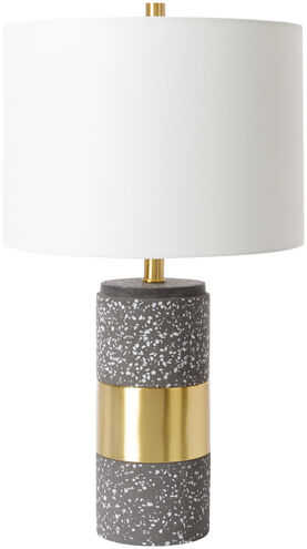 Rimini 25.25 inch 100.00 watt Gray and Brass Table Lamp Set Portable Light