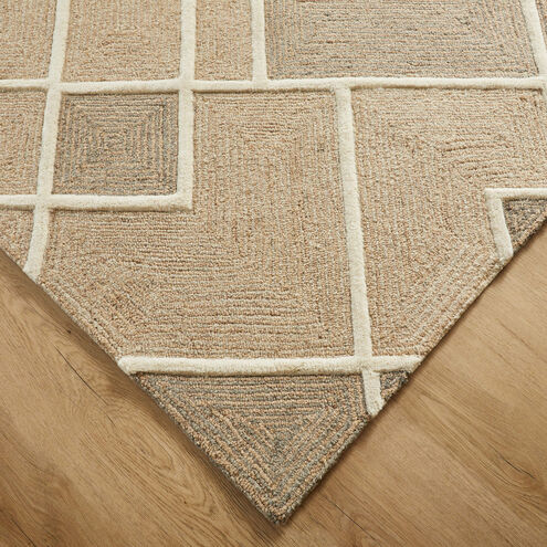Sachin 130 X 94 inch Grey/ Neutral Rug in 8 x 11