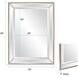 Roberto 48 X 36 inch Mirrored Wall Mirror