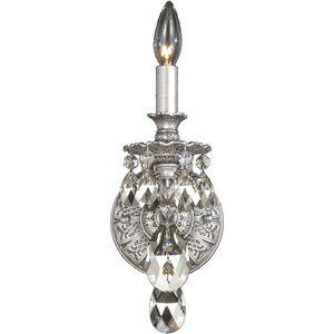 Milano 1 Light 7 inch Antique Silver Wall Sconce Wall Light in Cast Antique Silver, Milano Spectra 