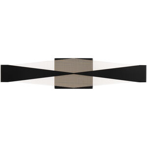 Enigmatic LED 24 inch Black Bath Vanity & Wall Light in 2700K, dweLED
