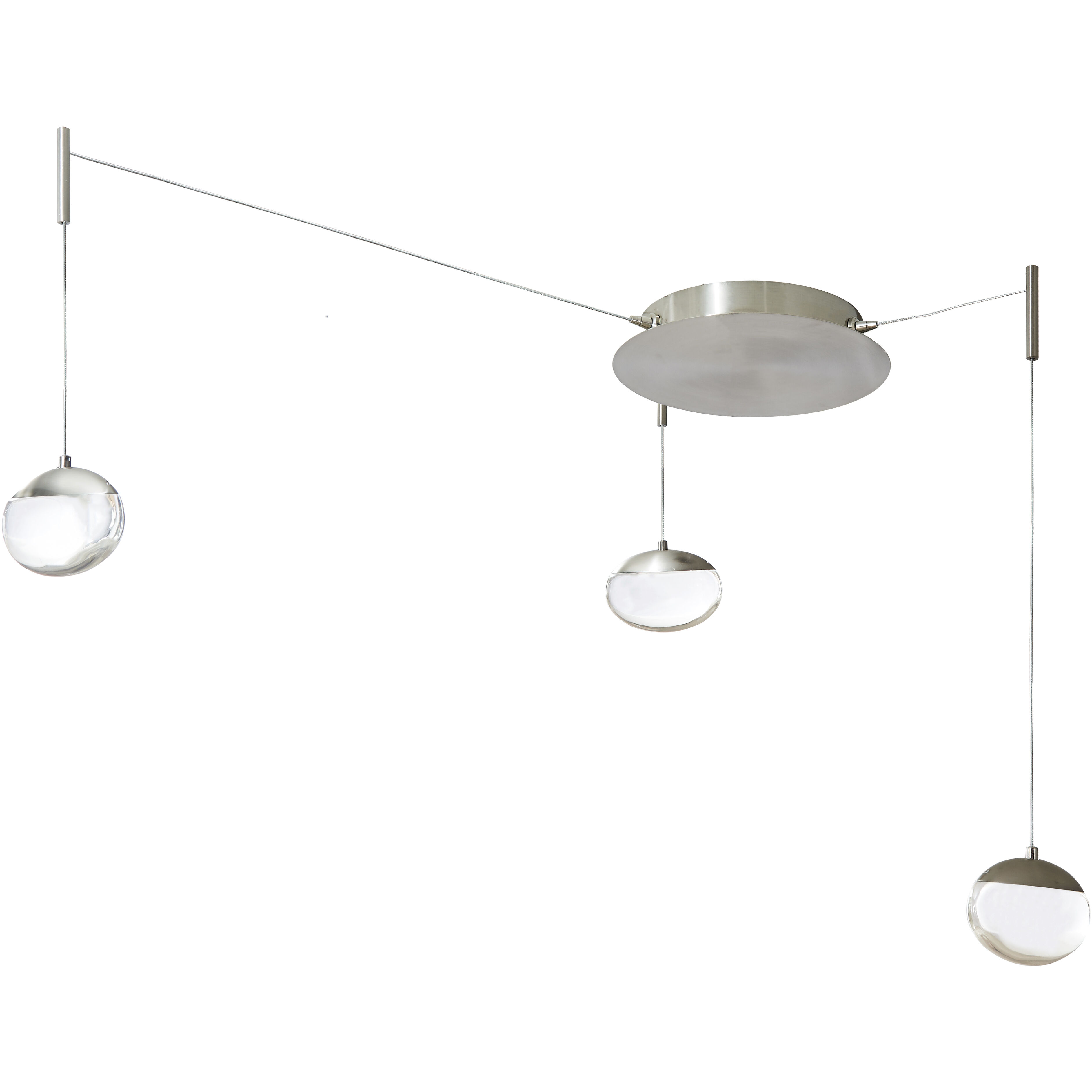 Athena LED 12.2 inch Brushed Nickel Pendant Ceiling Light