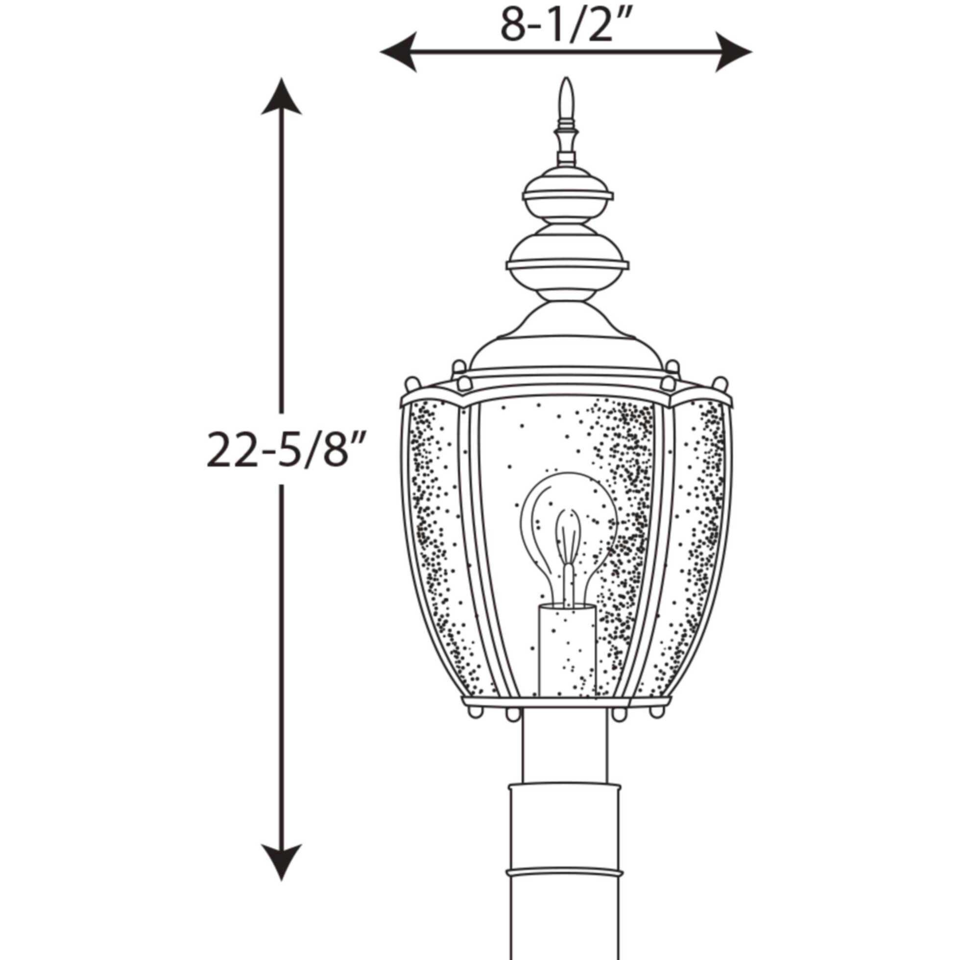 Roman Coach 1 Light 23 inch Antique Bronze Outdoor Post Lantern