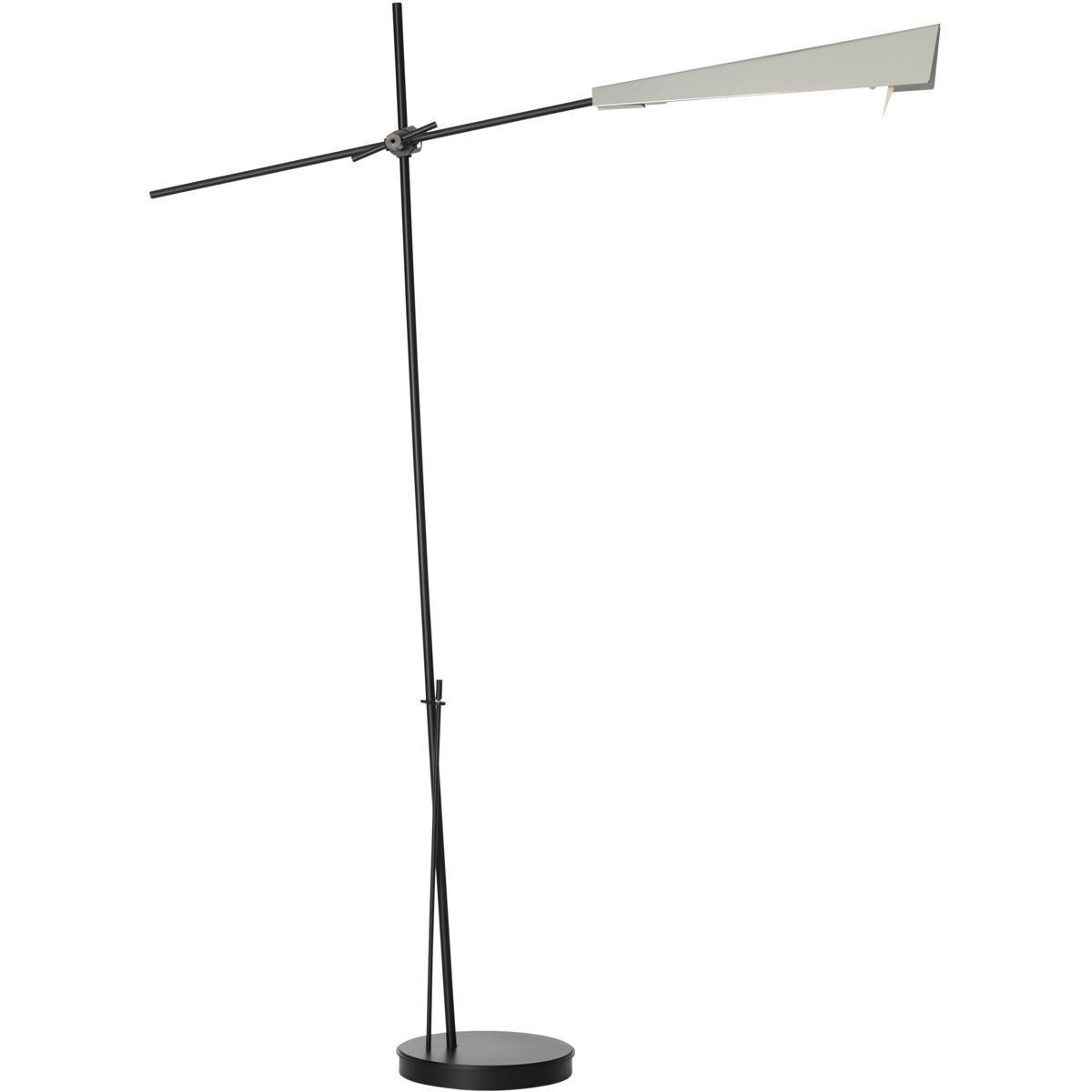 Vertex 83.1 inch 60 watt Black and Sterling Floor Lamp Portable Light in Black/Sterling