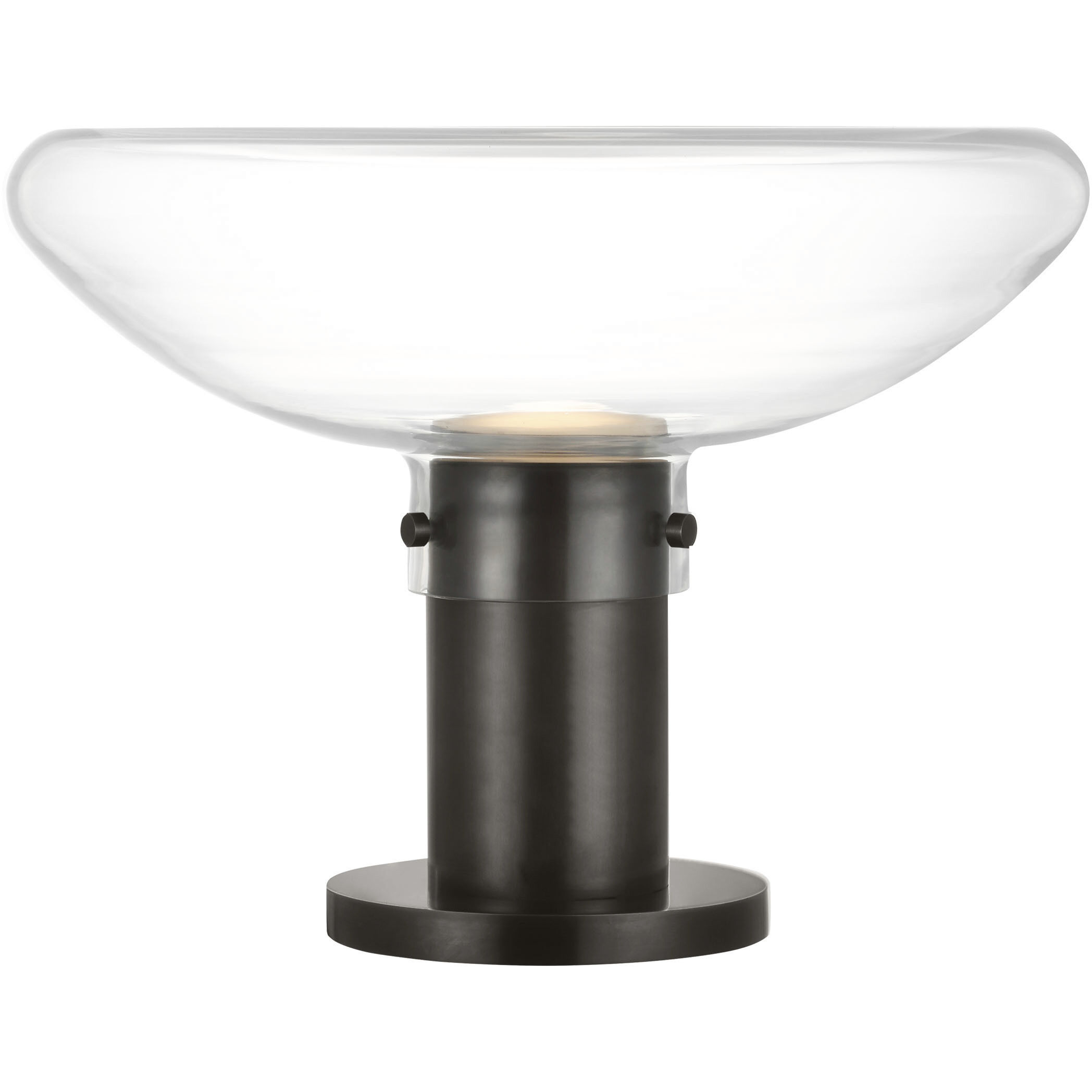Avroko Morgan 11.8 inch 14.00 watt Burnished Bronze with Clear Glass Table Lamp Portable Light