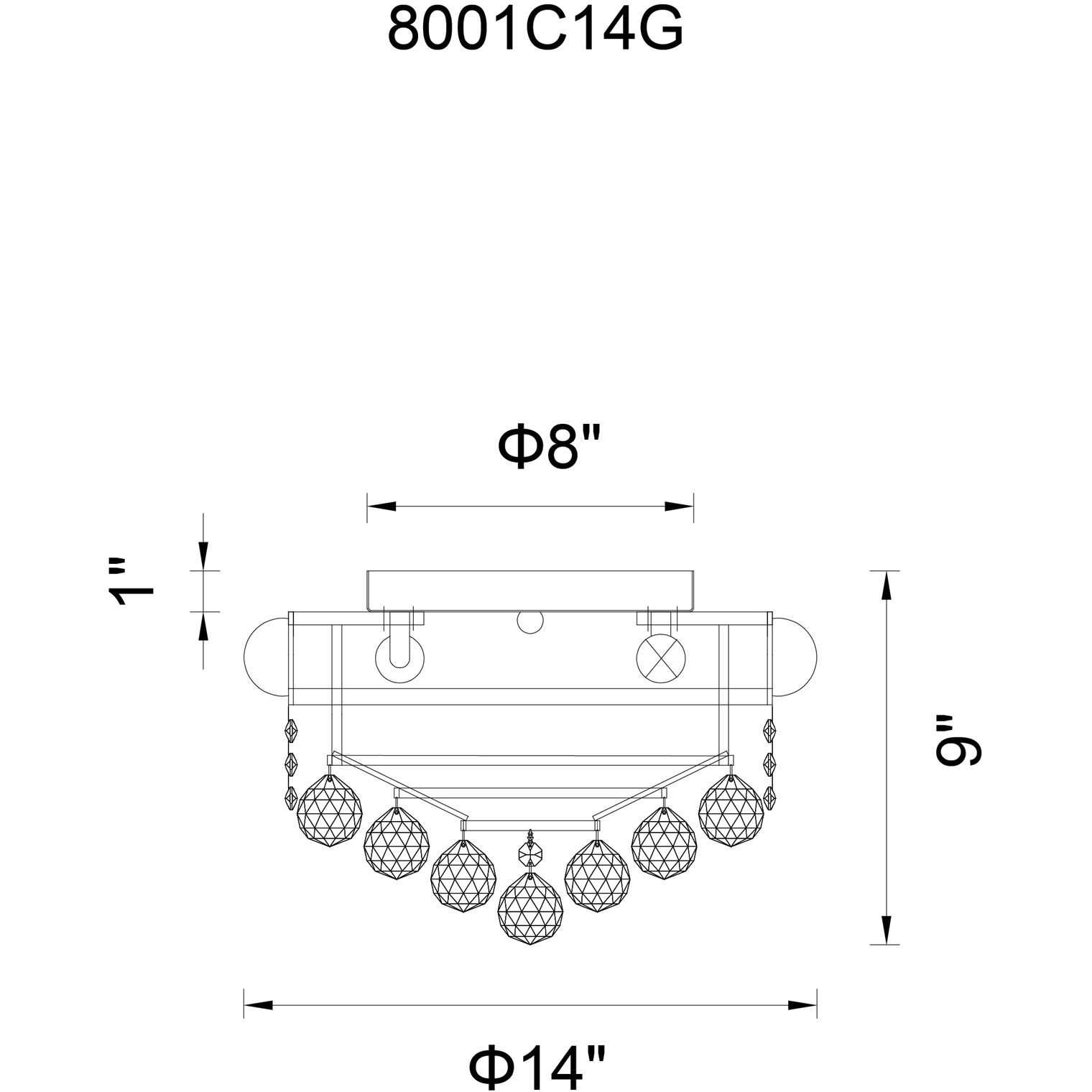 Empire 13 Light 24 inch Chrome Flush Mount Ceiling Light