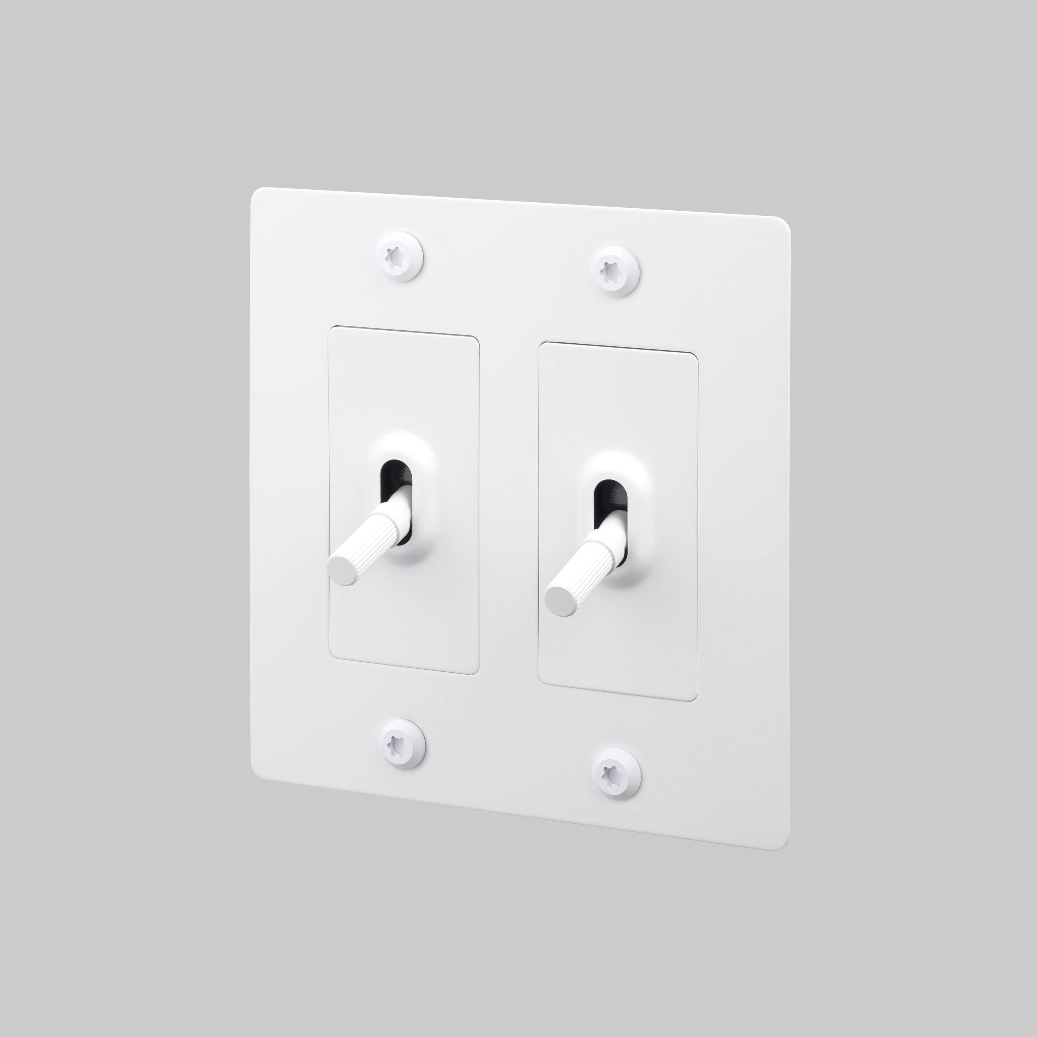 2G Toggle 120-277 White Light Switch