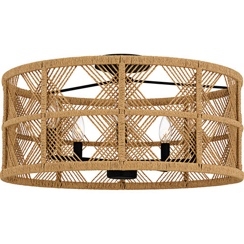 Axford 5 Light 22 inch Matte Black Semi-Flush Mount Ceiling Light, Extra Large