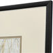 Incised Gold Gray and Beige and Metallic and White Framed Art, The Studio