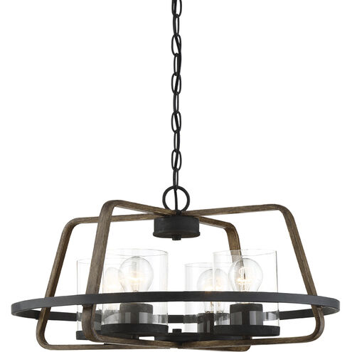 Ryder 4 Light 22 inch Forged Black Chandelier Ceiling Light