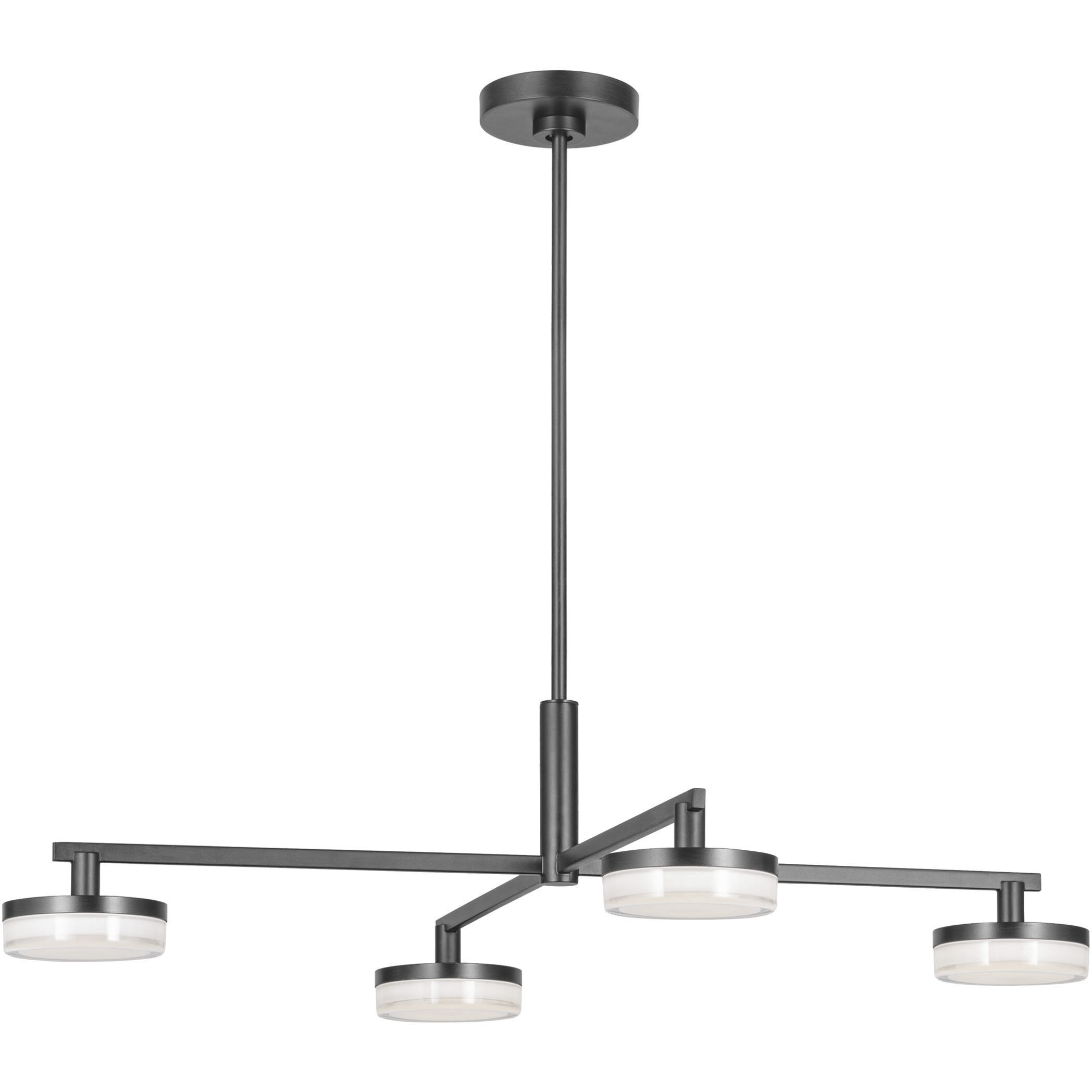 Sean Lavin Khan LED 44.88 inch Aged Iron Chandelier Ceiling Light