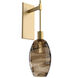 Ellisse 1 Light 6.5 inch Gilded Brass Indoor Sconce Wall Light in Ellisse Bronze, Tempo