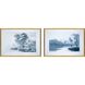 Waterside Collection Blue Framed Art
