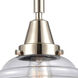 Franklin Restoration Small Oxford LED 7.5 inch Polished Nickel Mini Pendant Ceiling Light in Clear Glass