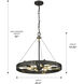Vaughn Pendant Ceiling Light in Natural Black/Aged Brass, Medium