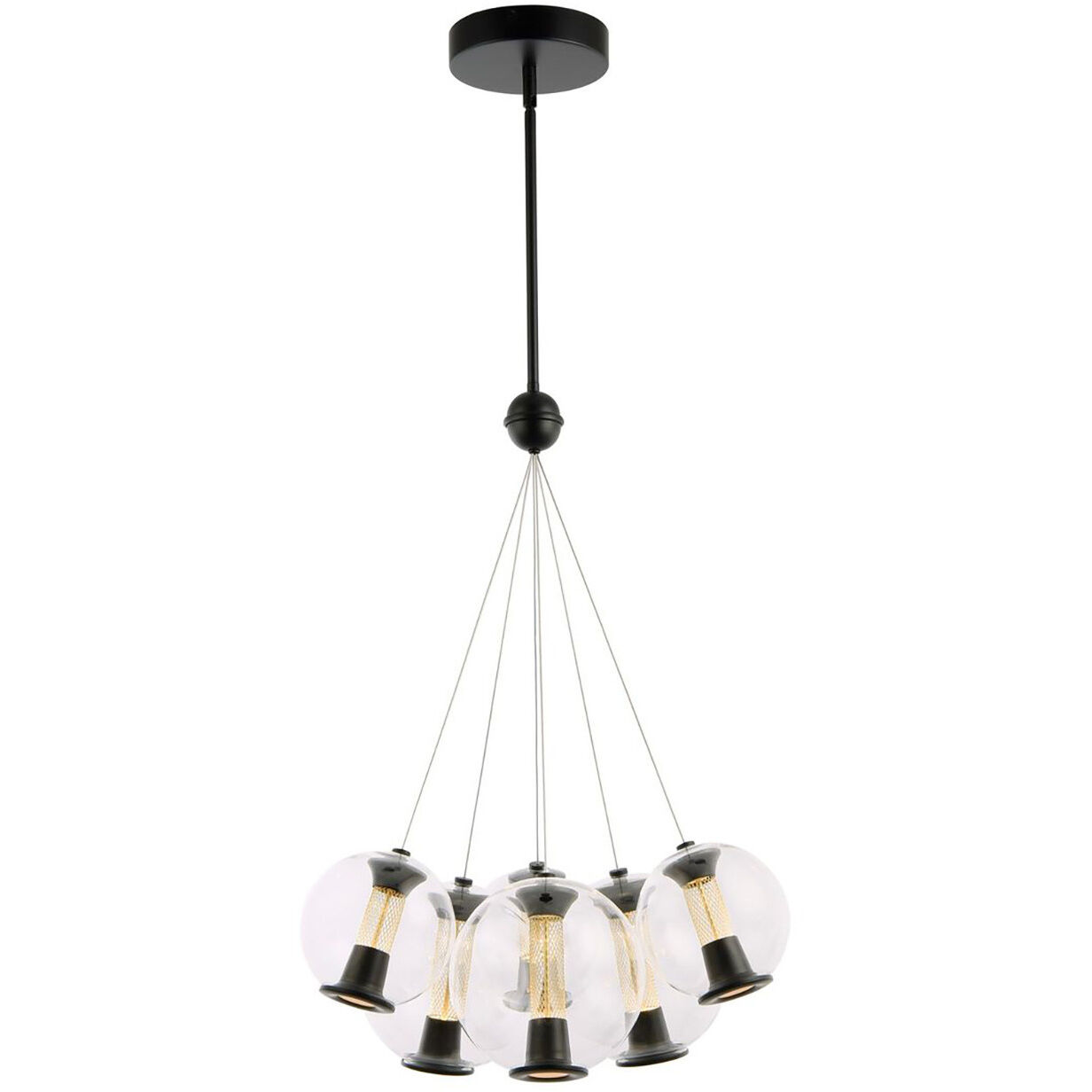 Arlo LED 22.5 inch Black Chandelier Ceiling Light