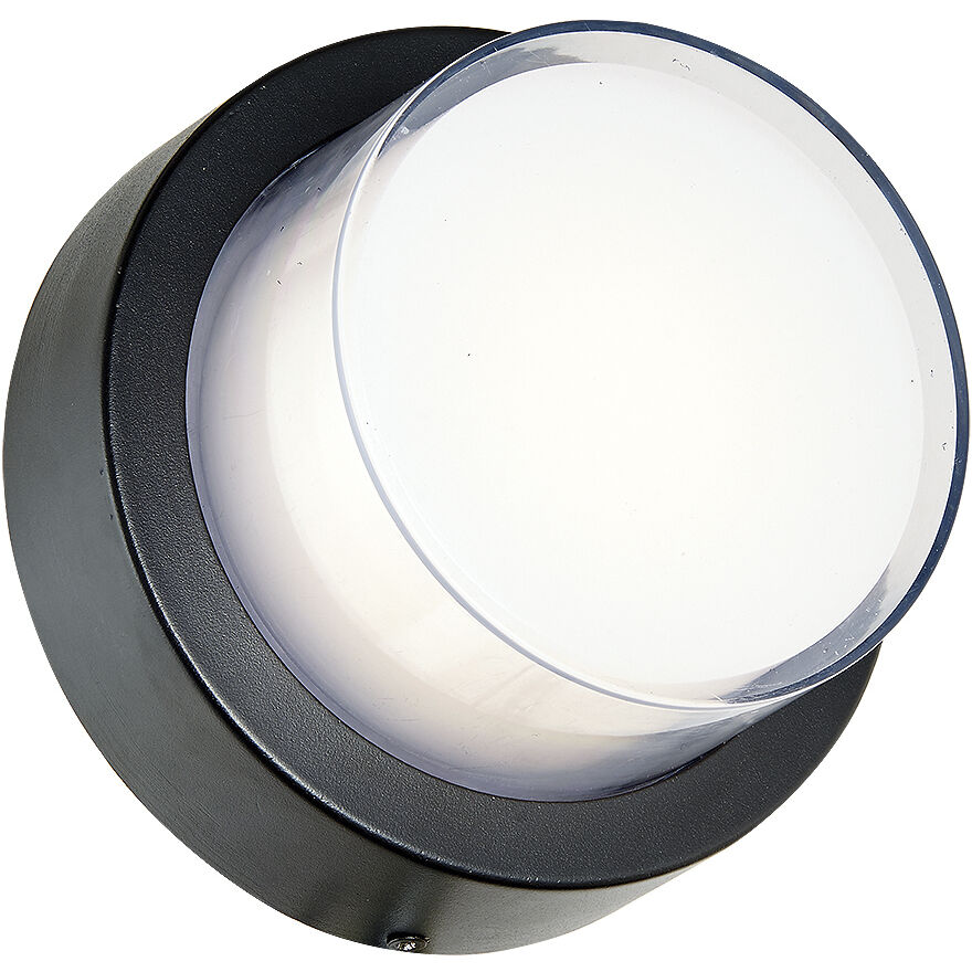 Geo LED 3.9 inch Matte Black Outdoor Wall Light