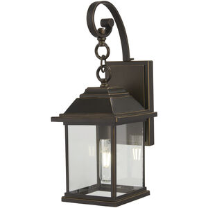 Mariner's Pointe 1 Light 18 inch Oil Rubbed Bronze/Gold Outdoor Wall Mount, Great Outdoors