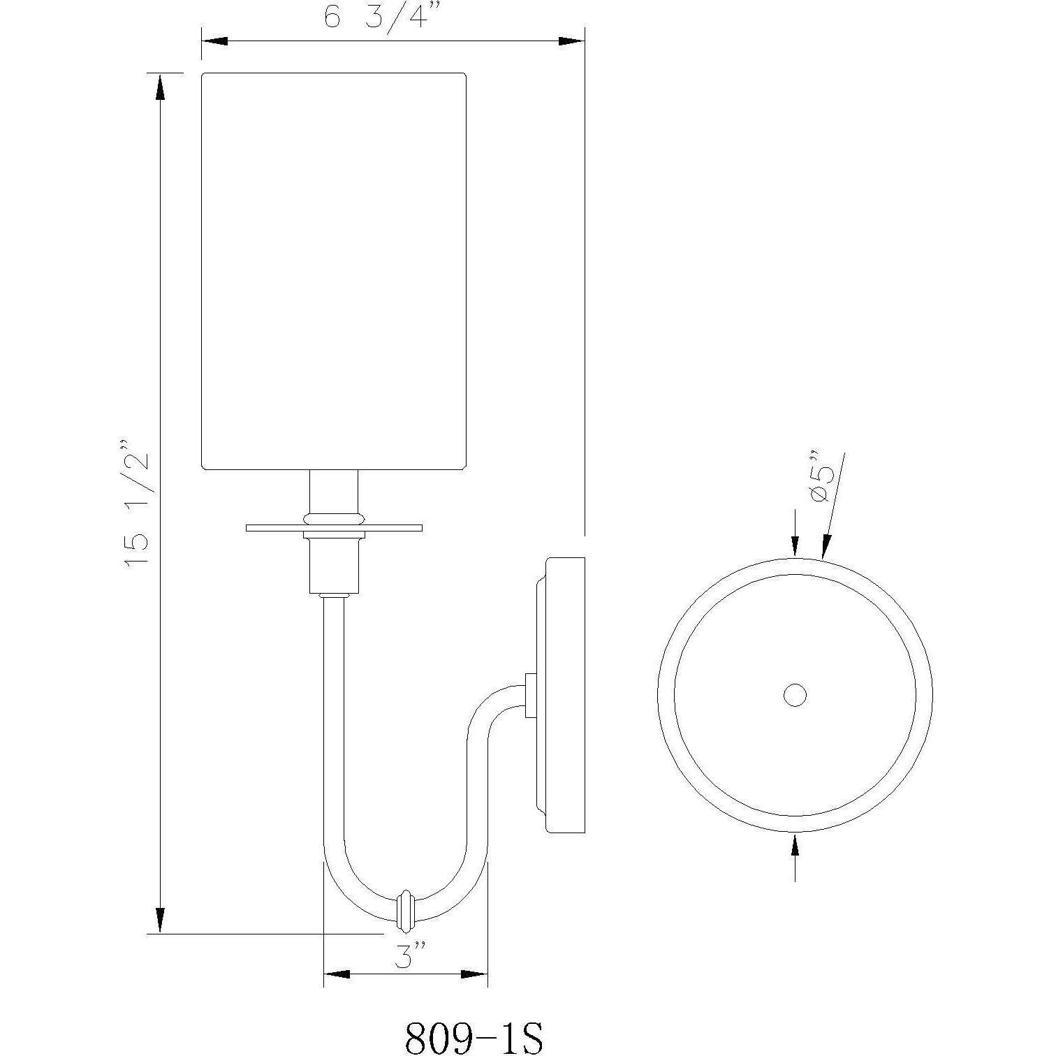 Ella 1 Light 5 inch Polished Nickel Wall Sconce Wall Light