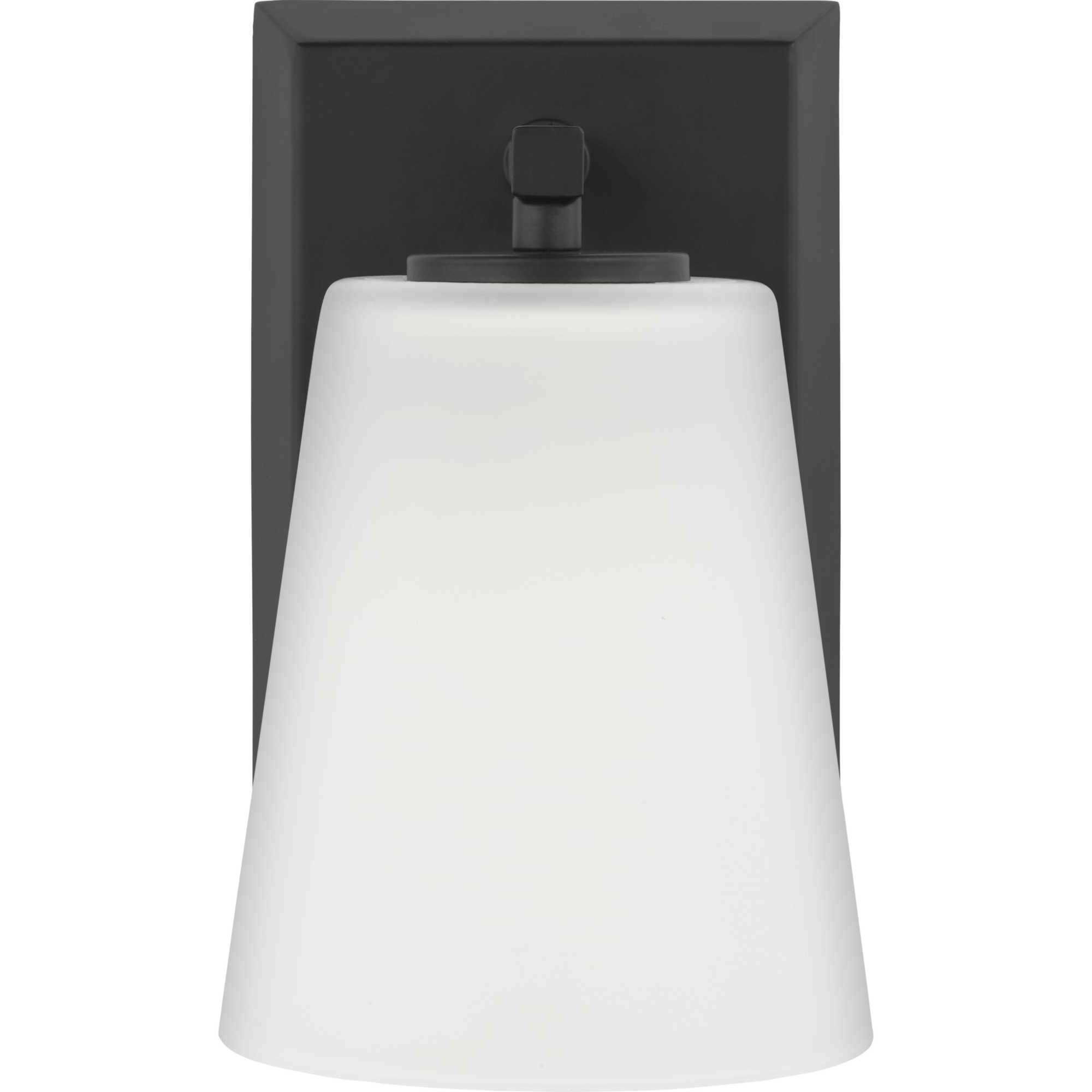 Vertex 1 Light 4.75 inch Matte Black Bath Light Wall Light